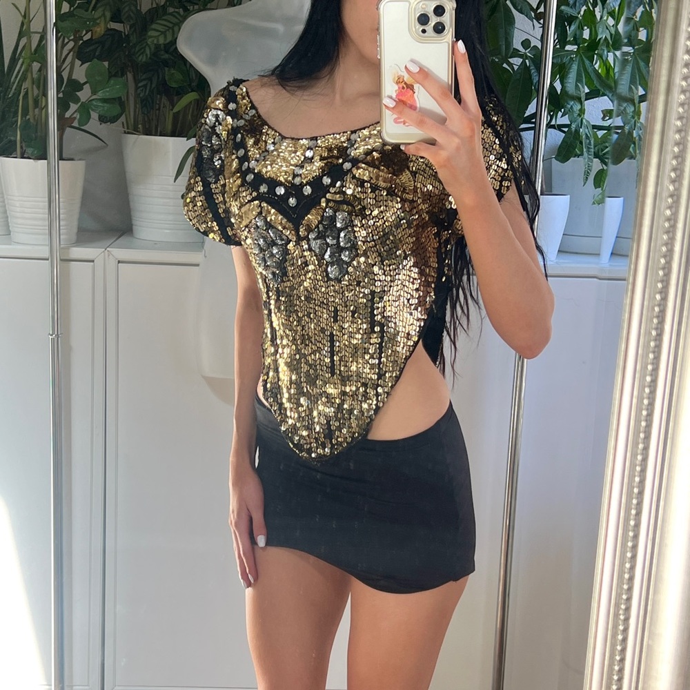 Silk & Sequin Blouse